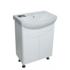 Тумба Bresta с умывальником Прокси 60 (Colombo) (2 фасада) белая (234197840)