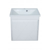 Тумба Vena консольна з умивальником Bianco 60 (2 шухл.) біла (234197842)