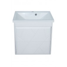 Тумба Vena консольная с умывальником Bianco 60 (2 ящика) белая (234197842)