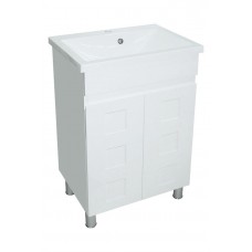 Тумба Капри с умывальником Bianco 60 (2 фасада) белая (234197844)