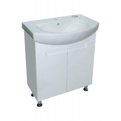 Тумба Boston с умывальником Runa 70 (Kolo) (2 фасада) белая (234197841)