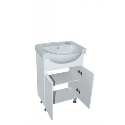 Тумба Космо з умивальником Freja 55 (Kolo) (2 фасади) біла (234197903)