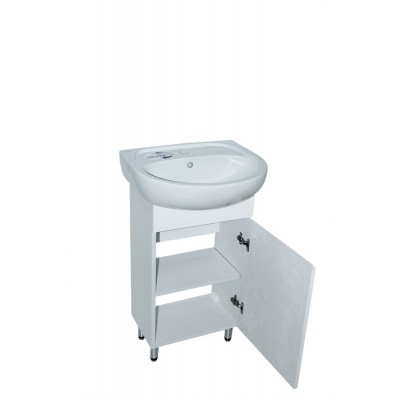 Тумба Rossi з умивальником Solo 50 (Kolo) (1 фасад) біла (234197896)