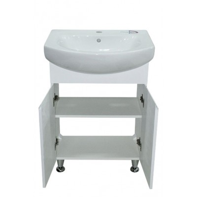 Тумба Ronda з умивальником Runa 70 (Kolo) (2 фасади), біла (234197908)