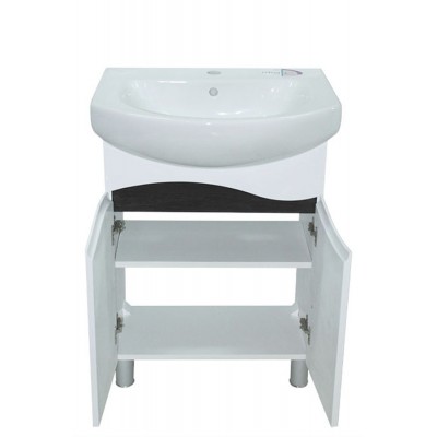 Тумба Омега з умивальником Runa 60 (Kolo) (2 фасади) біла (234197909)