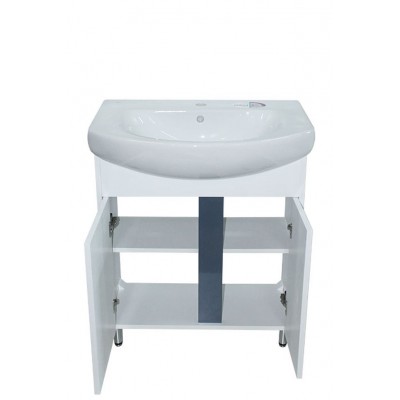 Тумба Терра з умивальником Runa 70 (Kolo) (2 фасади) біла (234197911)