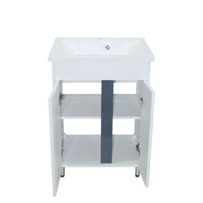 Тумба Терра з умивальником Bianco 60 (2 фасади) біла (234197912)