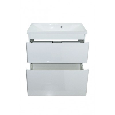 Тумба Bianco с умывальником Bianco 70 ( 2 ящика) белая (234197822)