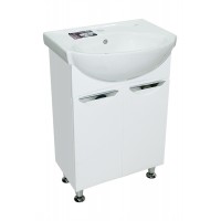 Тумба Альпіна з умивальником Солас 56 (2 фасади) біла (234197884)