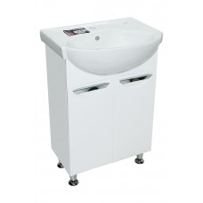 Тумба Альпіна з умивальником Солас 56 (2 фасади) біла (234197884)