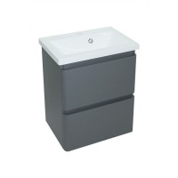 Тумба Bianco консольная с умывальником Bianco 70 ( 2 ящика) бетон (234197834)