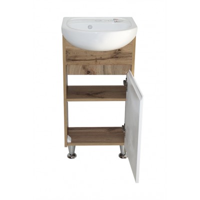 Тумба Sevilla з умивальником Solo 40 (KOLO) (1 фасад) дуб (234197871)
