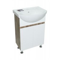 Тумба Альта з умивальником Солас 56 (Colombo) (2 фасади) дуб (234197870)