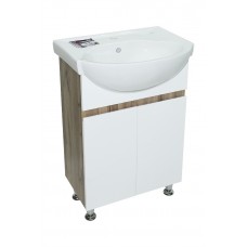 Тумба Альта з умивальником Солас 56 (Colombo) (2 фасади) дуб (234197870)