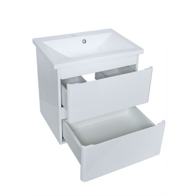 Тумба Bianco консольная с умывальником Bianco 55 ( 2 ящика) белая (234197801)