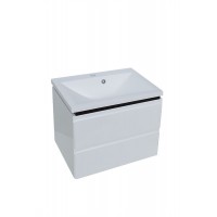 Тумба Лана консольна з умивальником Bianco 60 (2 шухл.) біла (234197899)