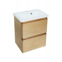 Тумба Bianco консольна з умивальником Bianco 60 (2 шухл.) солома (234197919)