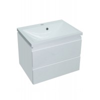 Тумба Лана консольна з умивальником Bianco 60 (2 шухл.) біла (234197900)