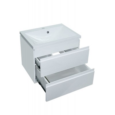 Тумба Лана консольна з умивальником Bianco 60 (2 шухл.) біла (234197900)