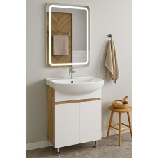 Тумба Альта з умивальником Проксі 60 (Colombo) (2 фасади) дуб (234197867)