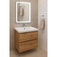 Тумба Рів'єра консольна з умивальником Bianco 60 дуб (234197904)