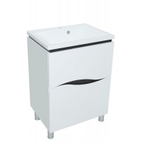 Тумба Омега з умивальником Bianco 60 (2 шухл.) біла (234197914)