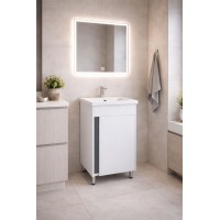 Тумба Терра з умивальником Bianco 50 (1 фасад) біла (234197913)