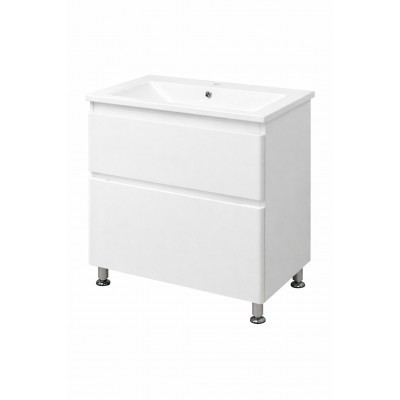 Тумба Bianco з умивальником Bianco 70 (2 шухл.) біла (2341978022)