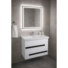 Тумба Доміно консольна з умивальником Bianco 70 (2 шухл.) біла (234197887)