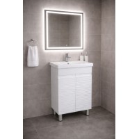 Тумба Олівія з умивальником Bianco 70 (2 фасади) біла (234197888)