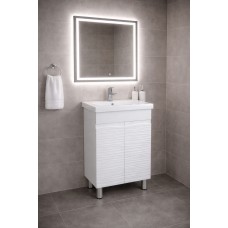 Тумба Олівія з умивальником Bianco 70 (2 фасади) біла (234197888)