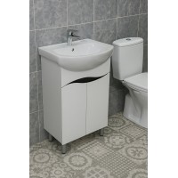 Тумба Омега з умивальником Runa 60 (Kolo) (2 фасади) біла (234197909)