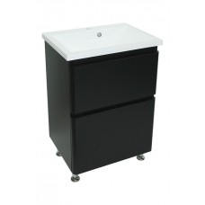 Тумба Bianco з умивальником Bianco 55 - 2 ящики, чорна (248284608)