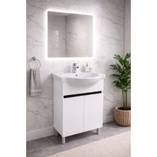 Тумба Афіна з умивальником Freja 55 (Kolo) (2 фасади) біла (234197886)